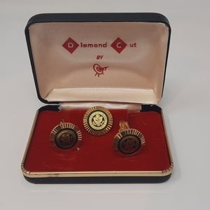 Vintage US Congress Cuff Link & Tie Tack